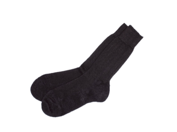 Trekkies with milling-felt sole - black - size: 40/41